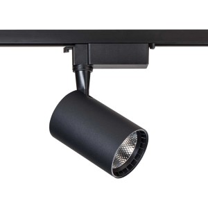 Czarny reflektor LED do systemu szynowego LED.