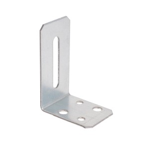 Metalowy wspornik kątowy, część kategorii konstrukcji ramowych.