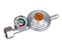 Hydroland Reduktor gazowy, z zaworem bezpieczeństwa i manometrem, na wąż 9-10mm Hydroland Reduktor gazowy, z zaworem bezpieczeństwa i manometrem, na wąż 9-10mm