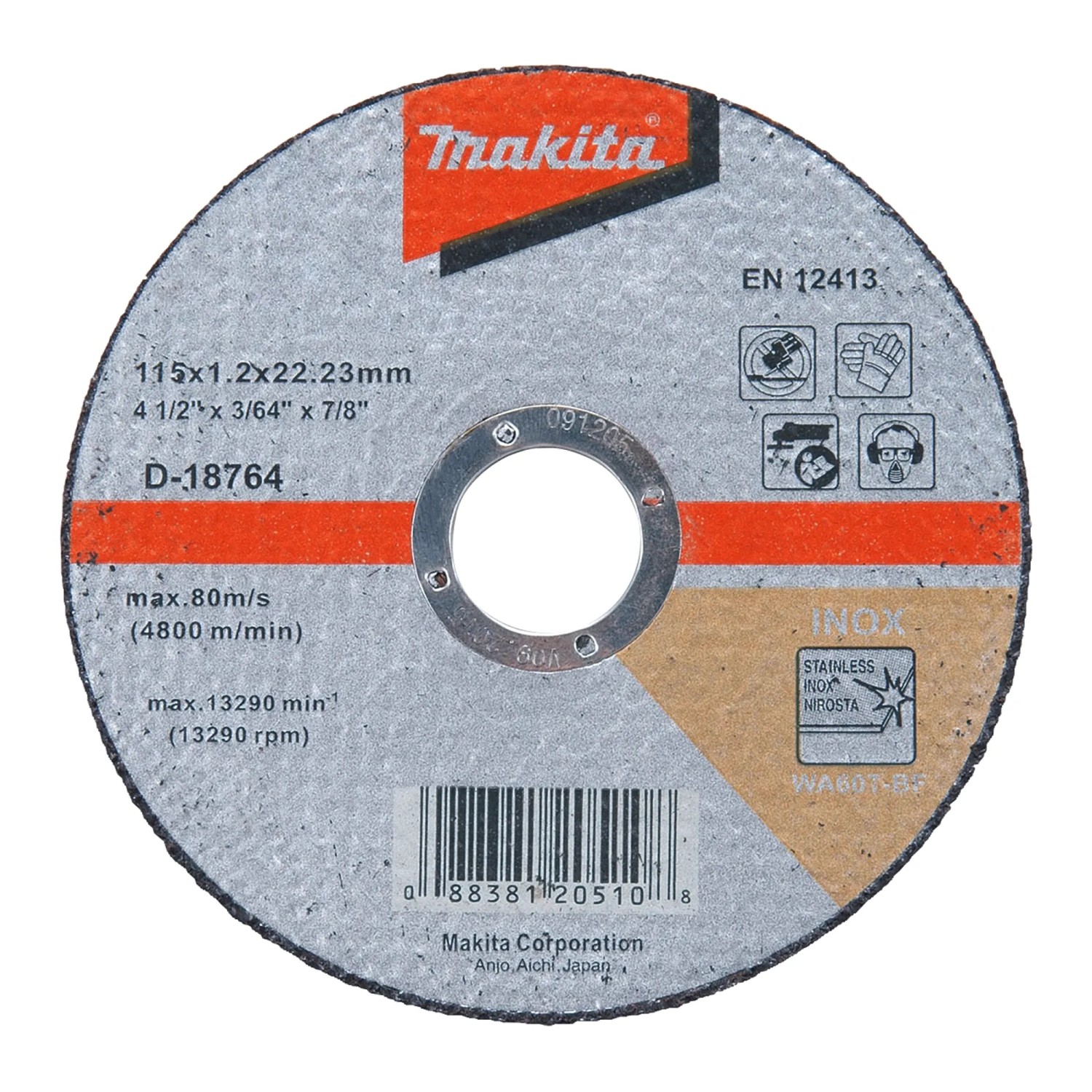 Makita Tarcza do cięcia stali inox śr. 115 mm