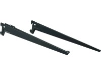 Wspornik kątowy 38 cm czarny matowy Garderoba Metalowa