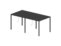 Pergola LUXE LED antracyt - 5,8 x 3 x 2,5 m
