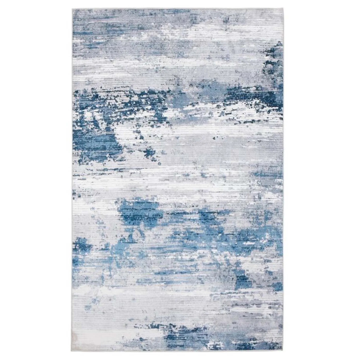 Splendid Dywan drukowany YUMITA mikrofibra 80 x 140 cm szaro-niebieski
