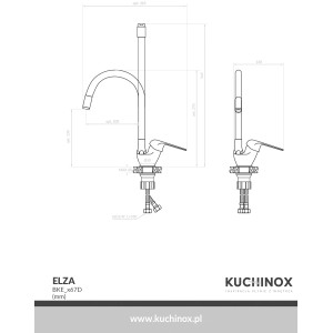 Kuchinox Bateria kuchenna Elza czarna