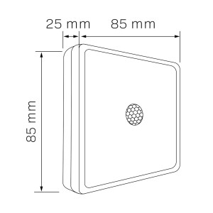 Goldlux Lampka podświetlająca LED M2 3xAA czujnik PIR 4500K 28lm