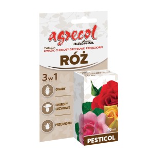 Agrecol Środek grzybobójczy do róż: Zwalcza choroby grzybowe, owady i przędziorki na różach.
