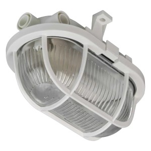 DPM Oprawa kanałowa 1xE27 40W IP44 plastikowa biała