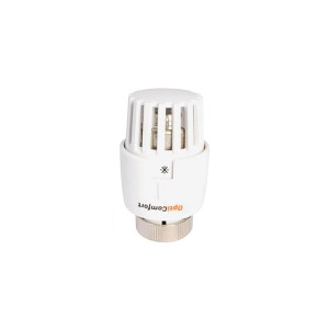 Biała głowica termostatyczna do instalacji grzewczych t.b.t.