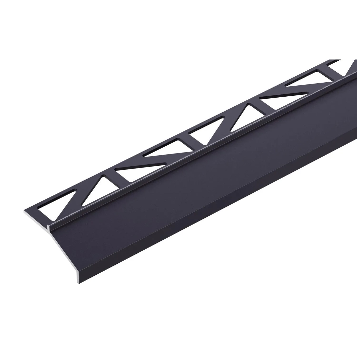 Cezar Profil aluminiowy do glazury okapowy Grafit 15x17x2500 mm