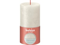 Świeca Rustic Shimmer kremowy 130/68mm