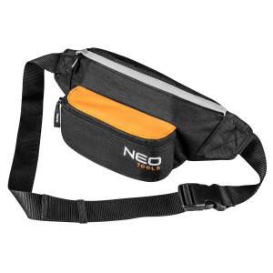 Czarna torba biodrowa NEO Tools, idealna na narzędzia i akcesoria.