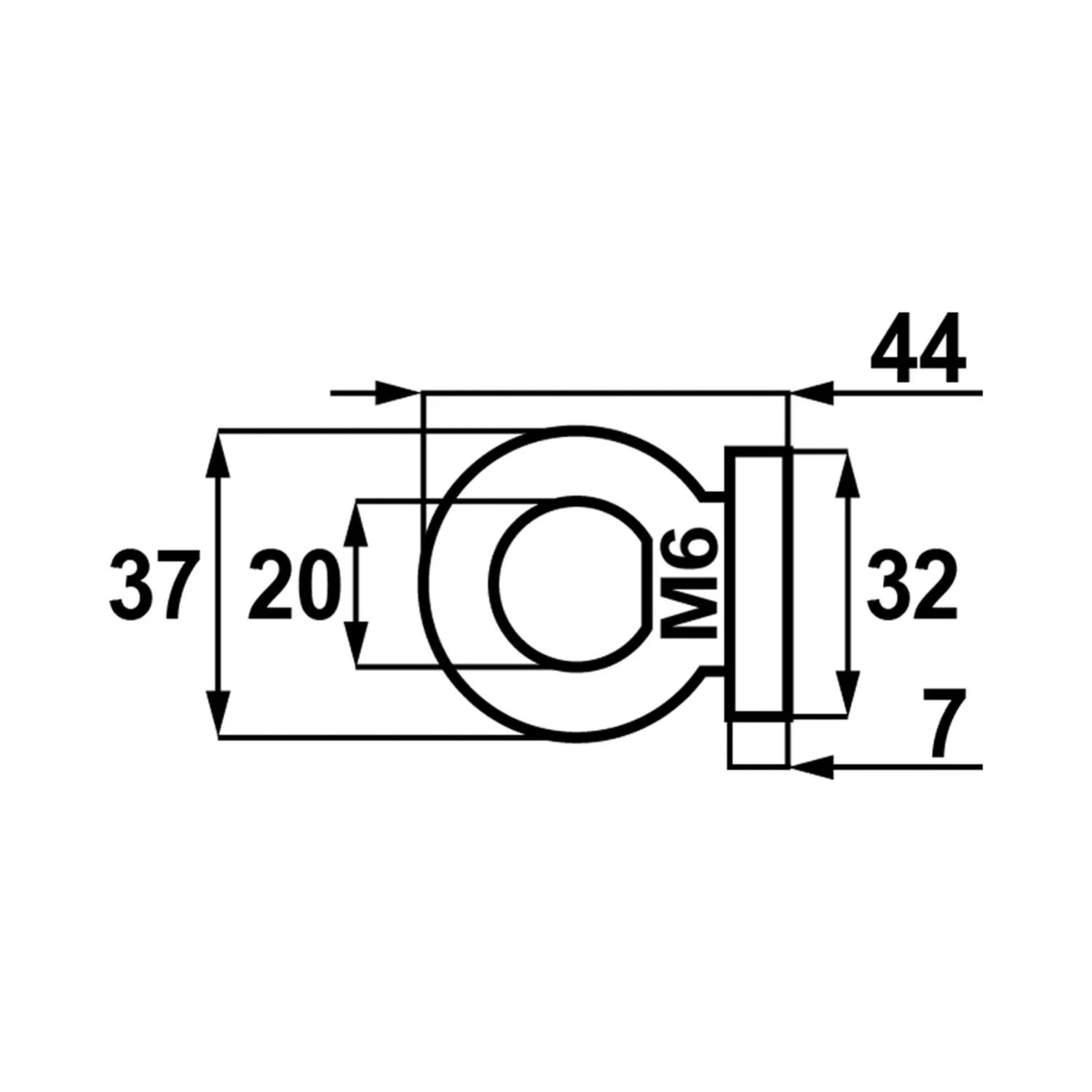 Metro Magnes neodymowy okrągły z oczkiem 32x7 mm M6 kupuj w OBI
