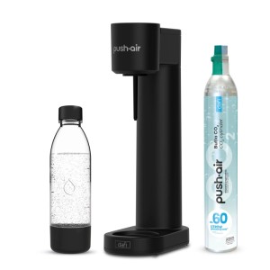 Dafi Saturator do wody PushAir czarny + nabój CO2 + butelka 0,7 L