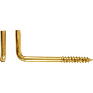 LUX-TOOLS Hak kątowy mosiądz 2,8x30mm 6szt.