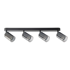 Goldlux Lampa ścienno-sufitowa SMOKY 4xGU10 max. 10W LED czarna