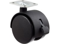 Domino Rolka meblowa tworzywo płytka z hamulcem 50mm