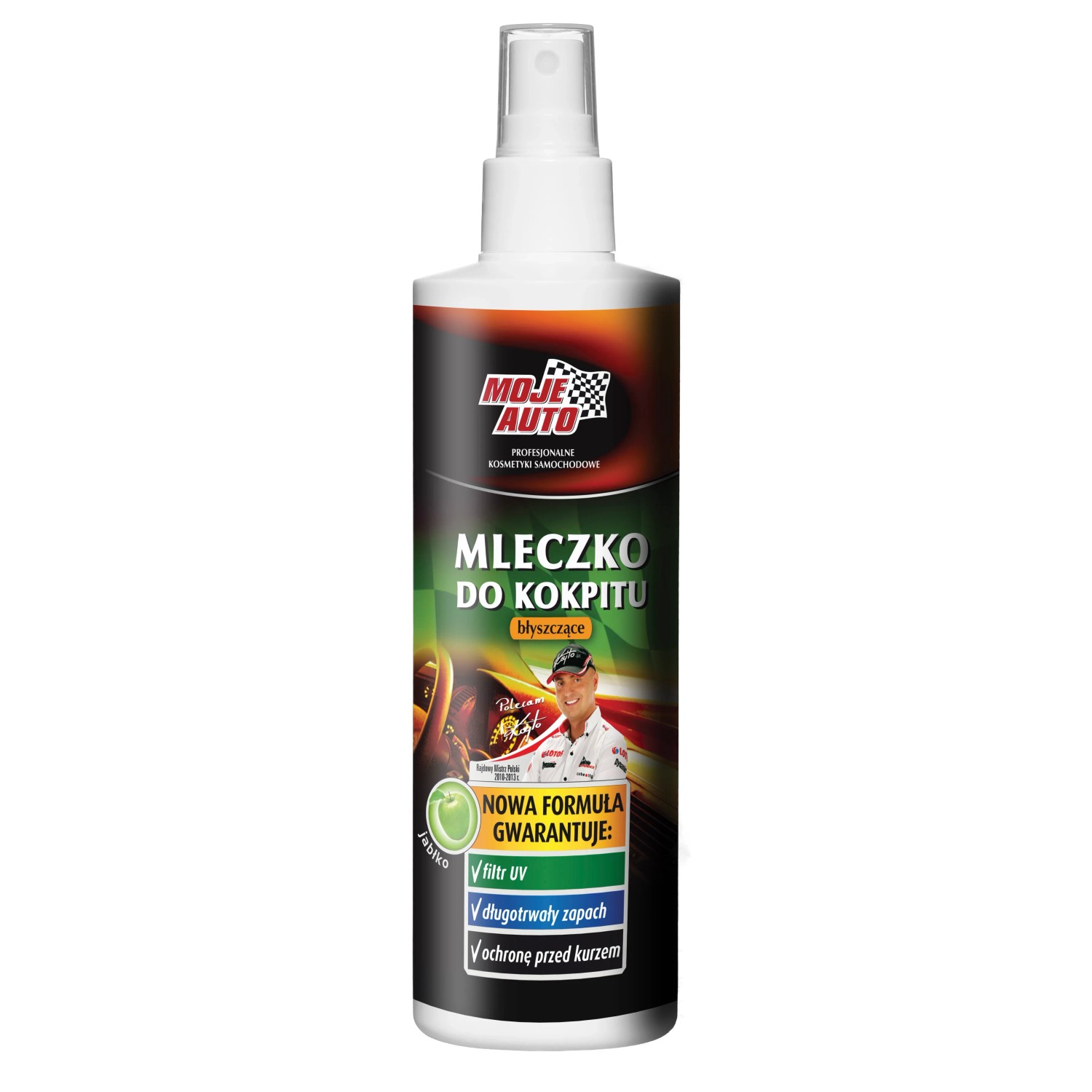 Moje Auto Mleczko do kokpitu jabłko  błysk 300ml