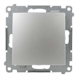 Srebrny wyłącznik t.b.t. do światła i prądu.