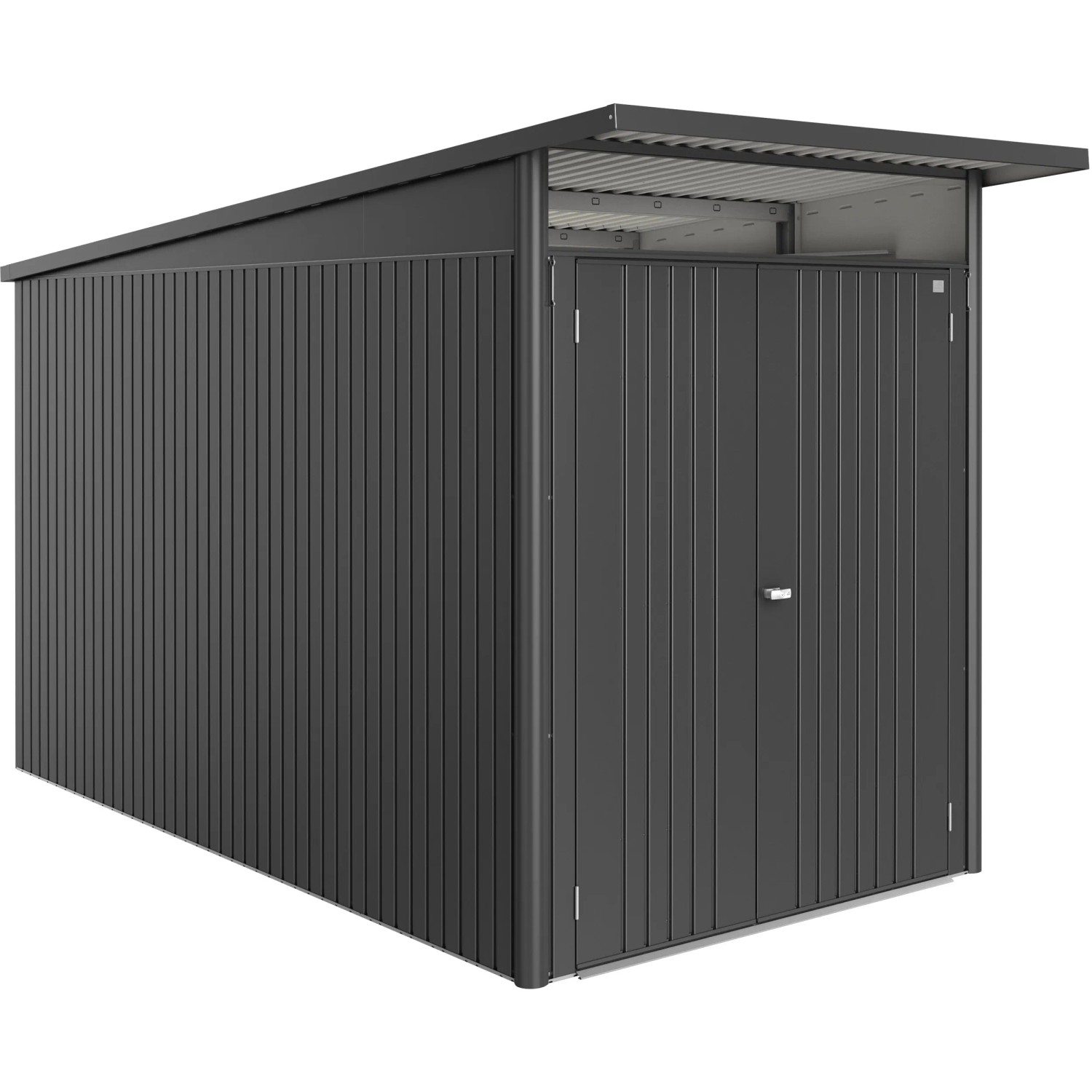 Biohort Domek ogrodowy AvantGarde ECO A4 ciemnoszary metalik - 180 x 380 cm