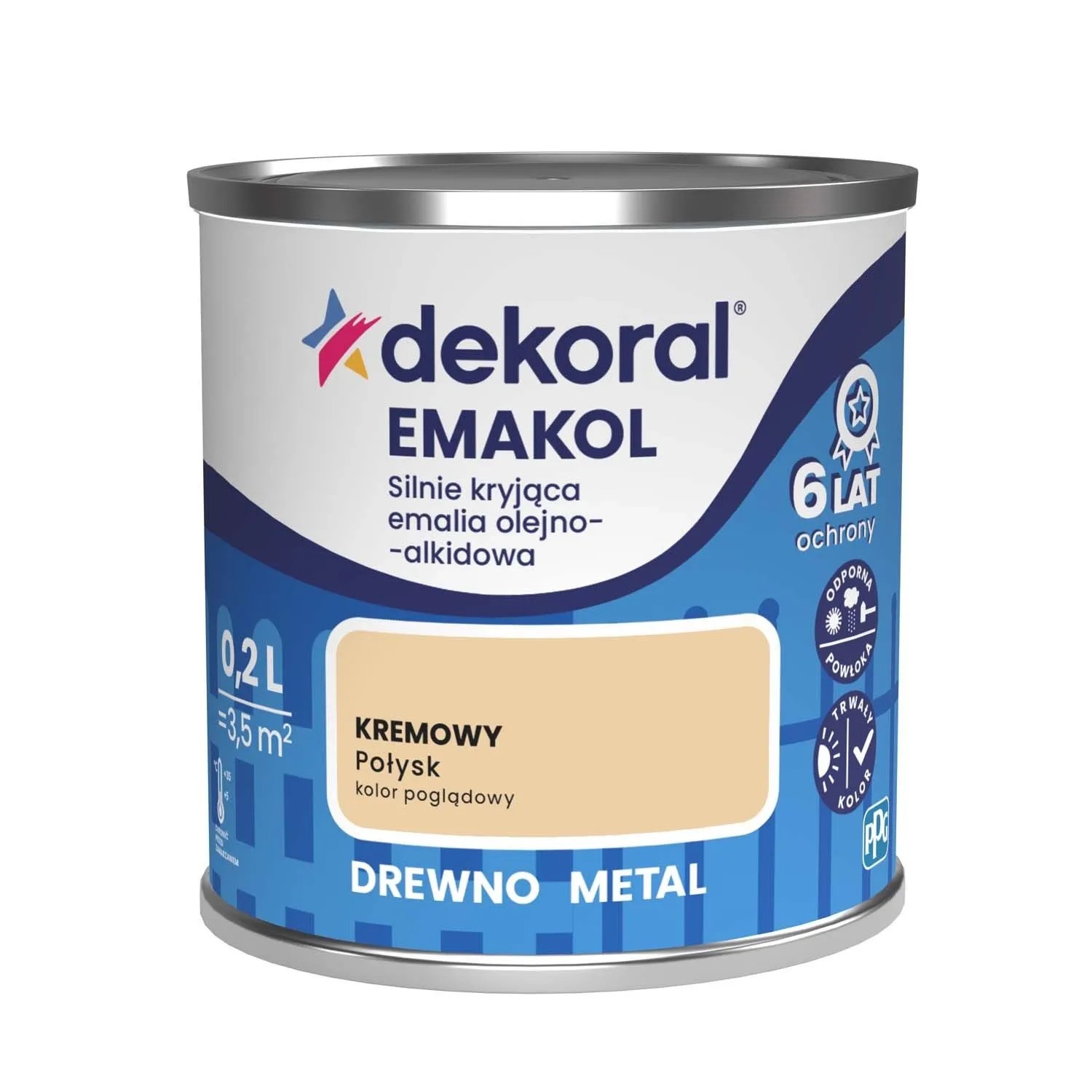 Dekoral Emalia Emakol Strong kremowa 200 ml