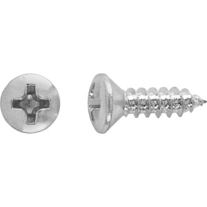 Wkręt uniwersalny z łbem soczewkowym, Ø 4,2 x 16 mm, napęd PH, ocynkowany, do drewna, plastiku i betonu.
