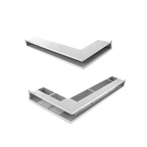 t.b.t. akcesoria kominkowe, metalowe profile narożne, kolor srebrny.