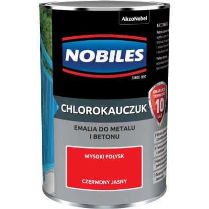 Emalia Nobiles Chlorokauczuk czerwony jasny 900 ml