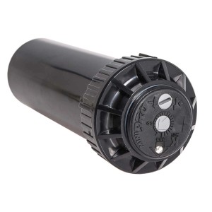 Czarny zraszacz trawnikowy t.b.t. do nawadniania ogrodu.