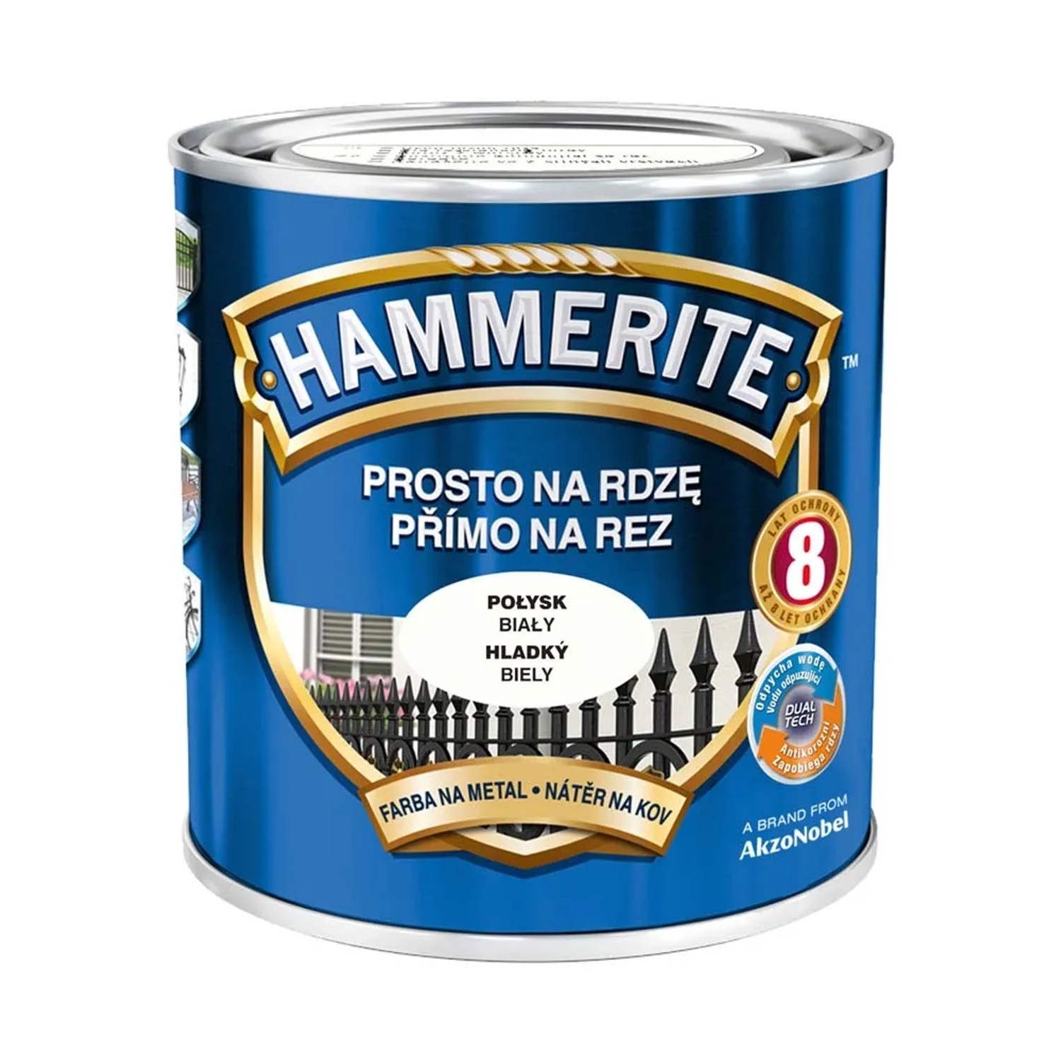 Hammerite Emalia antykorozyjna biały połysk 700 ml