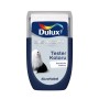Tester farby Dulux EasyCare+ w kolorze niebieskim z próbką koloru "Kopalnia Srebra".