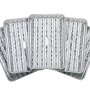 Kwadratowe tacki do grillowania, zestaw 5 szt., metalowe z otworami do delikatnego grillowania.