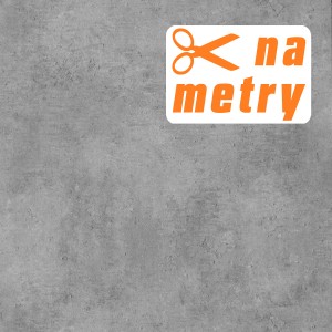 Szara wykładzina PCV t.b.t. imitująca beton, dostępna na metry.