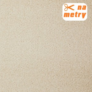 Beżowa wykładzina dywanowa na metry – zbliżenie tekstury.