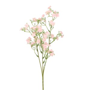 Delikatna różowa gałązka gipsówki jako sztuczna roślina do dekoracji.