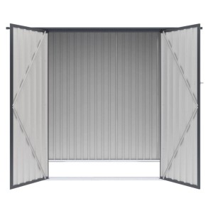 Domek ogrodowy metalowy Kent Light Grey - 222x149 cm, wys. 194 cm