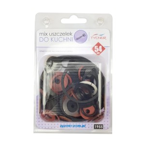 t.b.t. Zestaw uszczelek do kuchni, 54 sztuki, różne rozmiary i kolory.