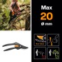 Sekator ogrodowy Fiskars SingleStep P26, sekator bypass do cięcia gałęzi o średnicy do 22 mm.