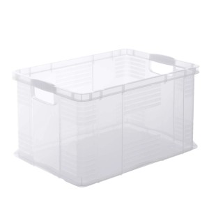 Przezroczysty pojemnik Rotho System Agilo A3 (55L) do przechowywania.