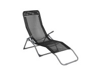 Leżanka plażowa LAZY czarna