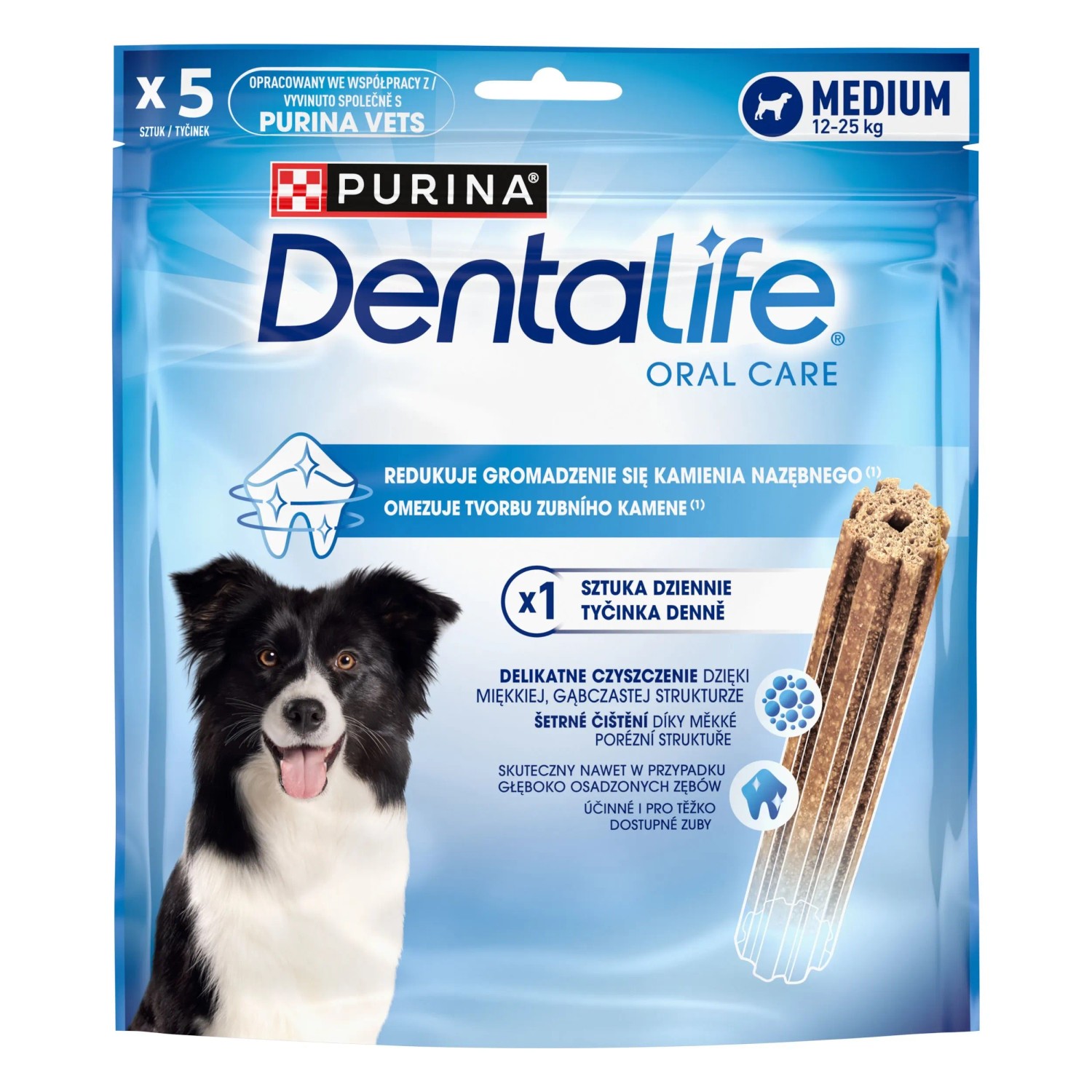 Purina DentaLife Przekąski dentystyczne dla dorosłych psów ras średnich 115 g