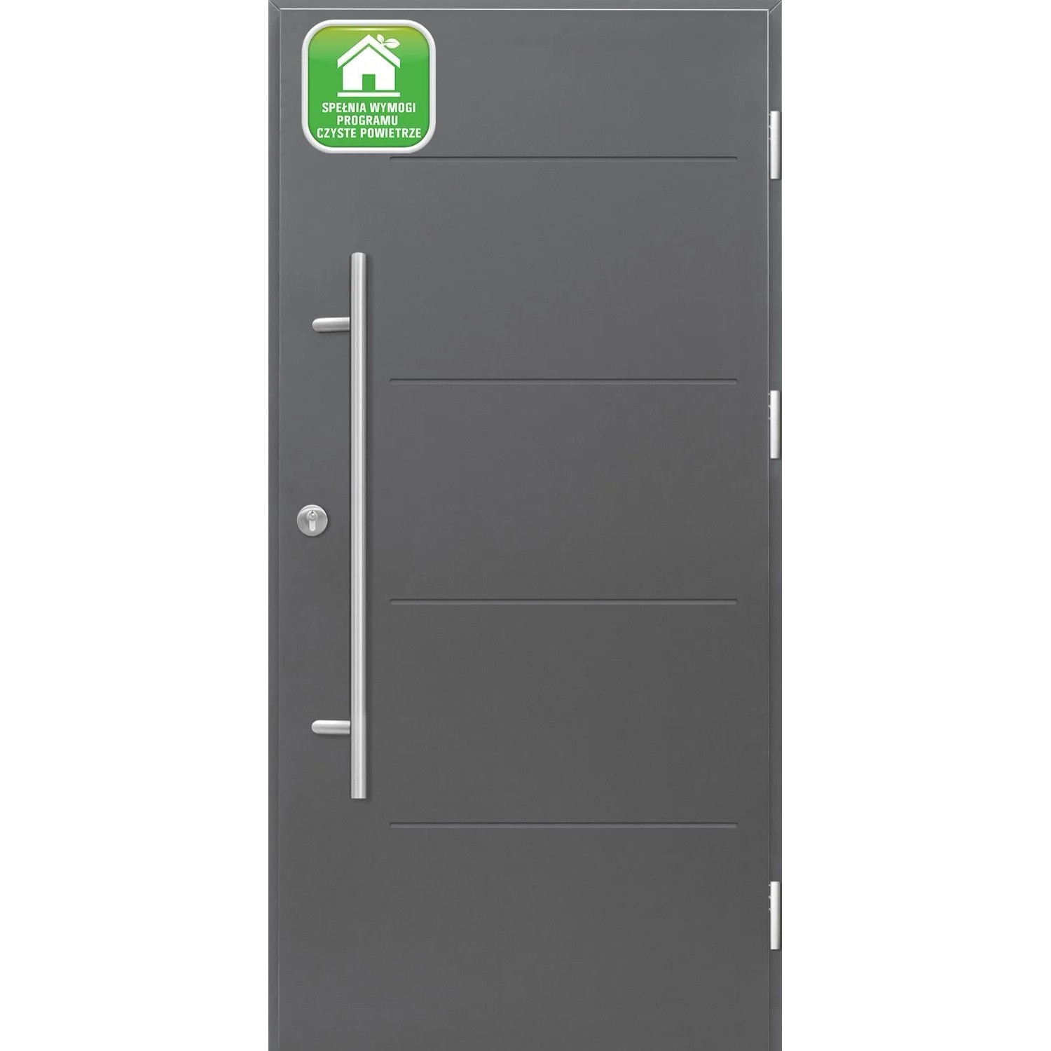 Splendoor Drzwi zewnętrzne Ledro antracyt 90P