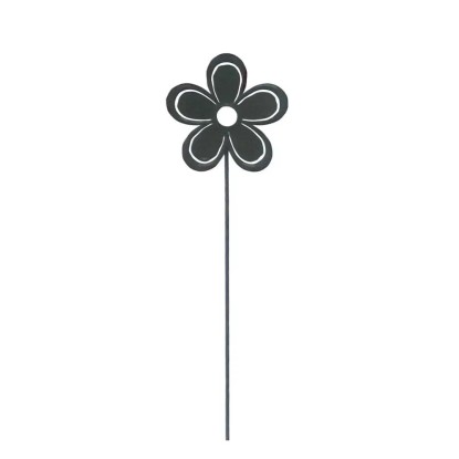 Dekoracja kwiatek szary (ozdoba na piku) - wys. 60 cm