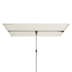 Parasol balkonowy Doppler Active, 130x180 cm, naturalny, z funkcją obrotu i pochylania.