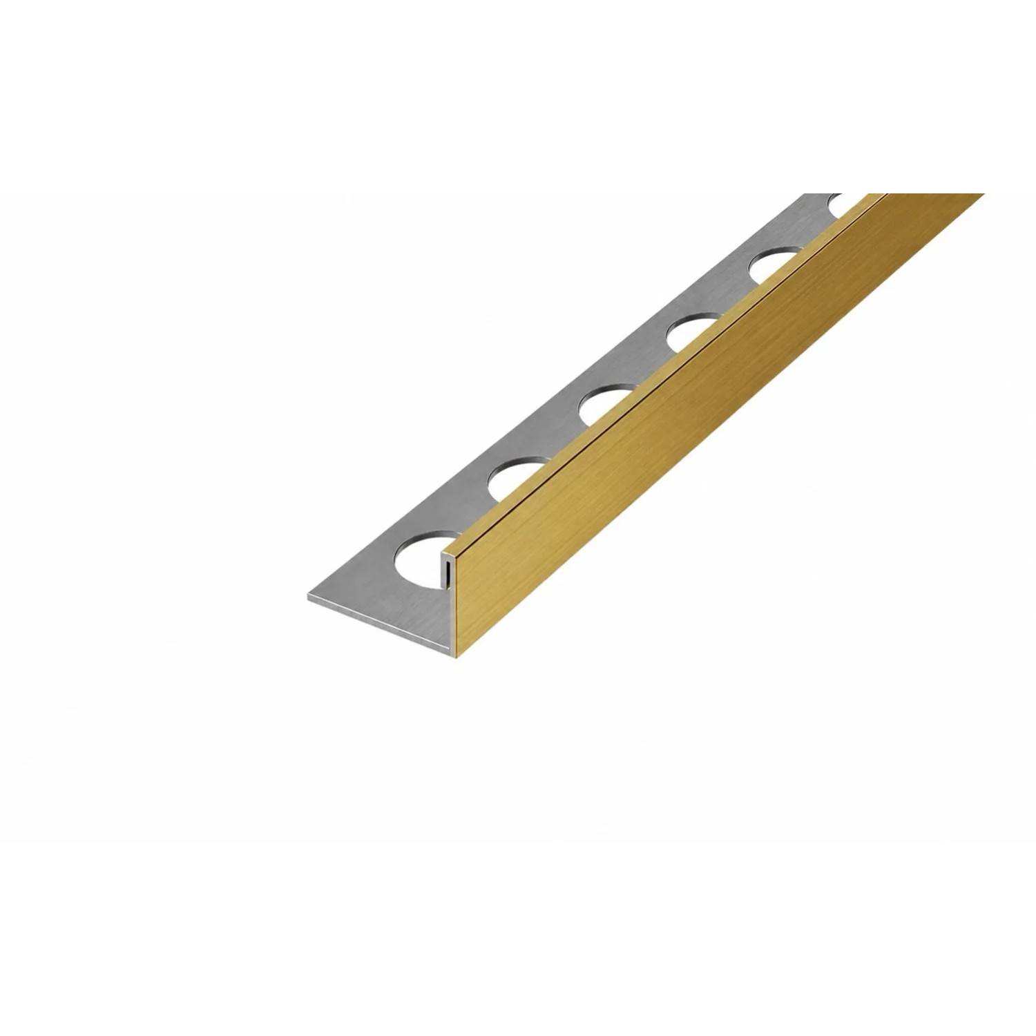 Eviso Listwa wykończeniowa L złoty szczotkowany 12,5 x 2700 mm