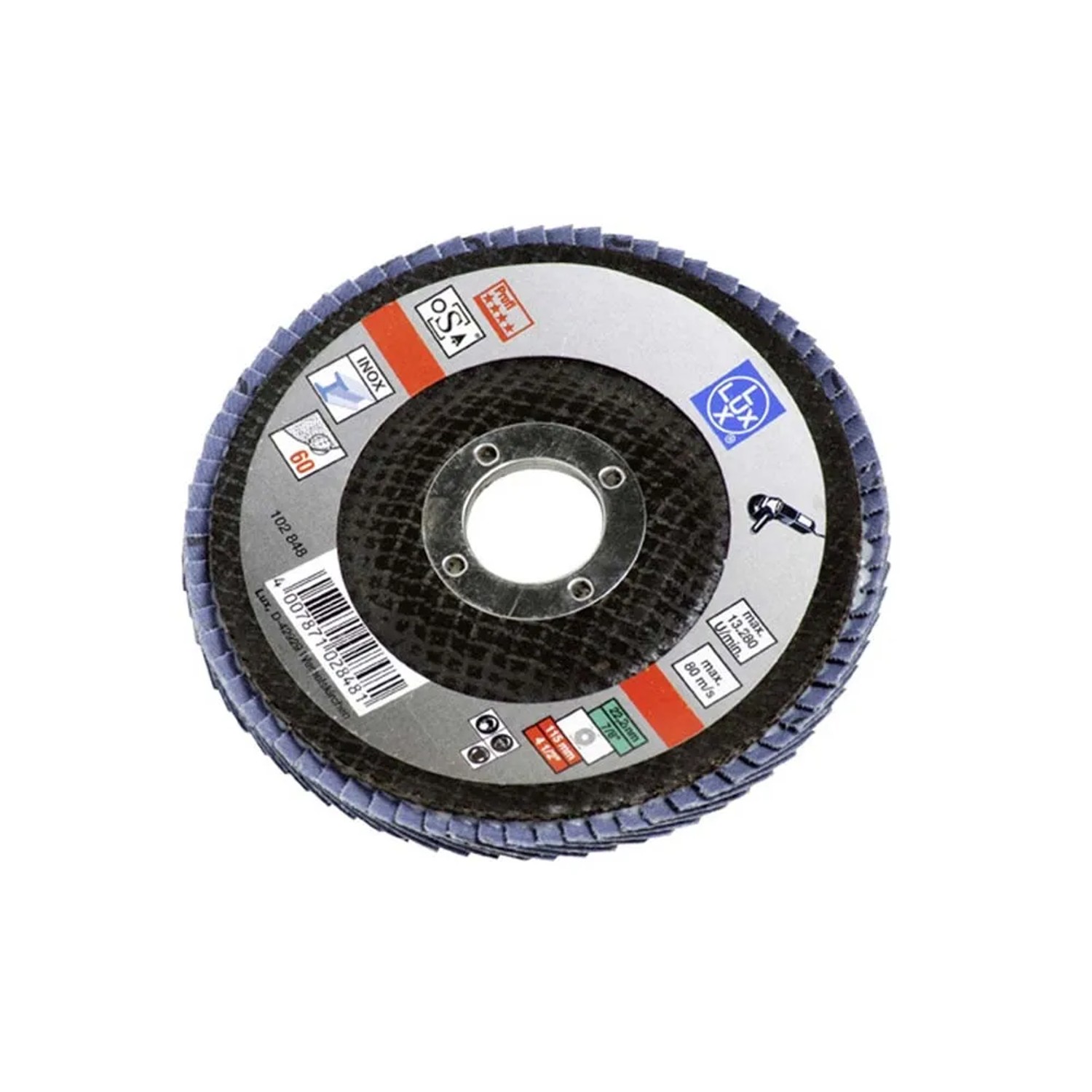 LUX-TOOLS Tarcza listkowa śr. 115 mm P 60