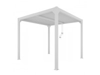 Pergola LUXE LED biała - 4 x 4 x 2,5 m