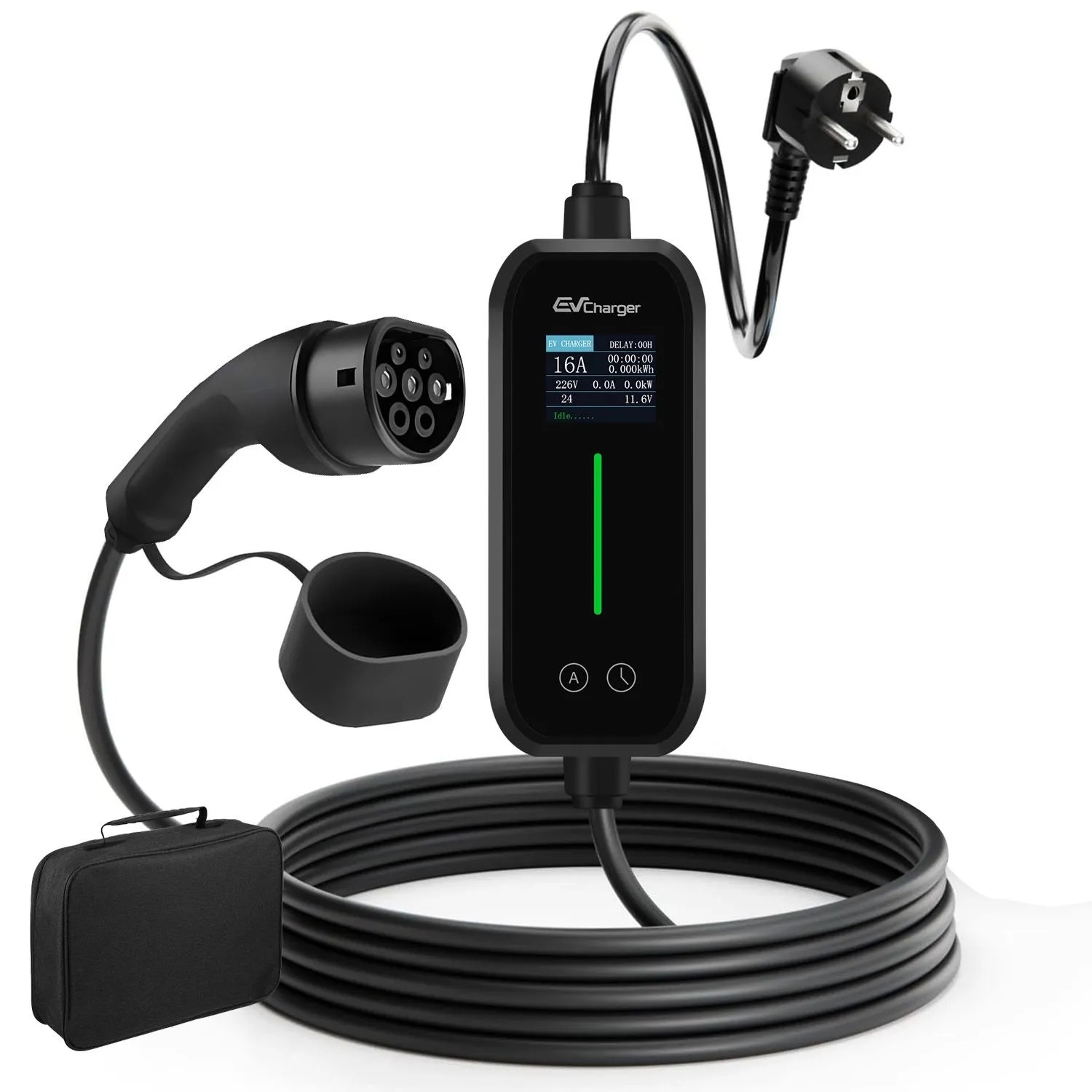 Junsun 6 m Typ 2 Kabel Ładujący 3 kW Ładowarka EV