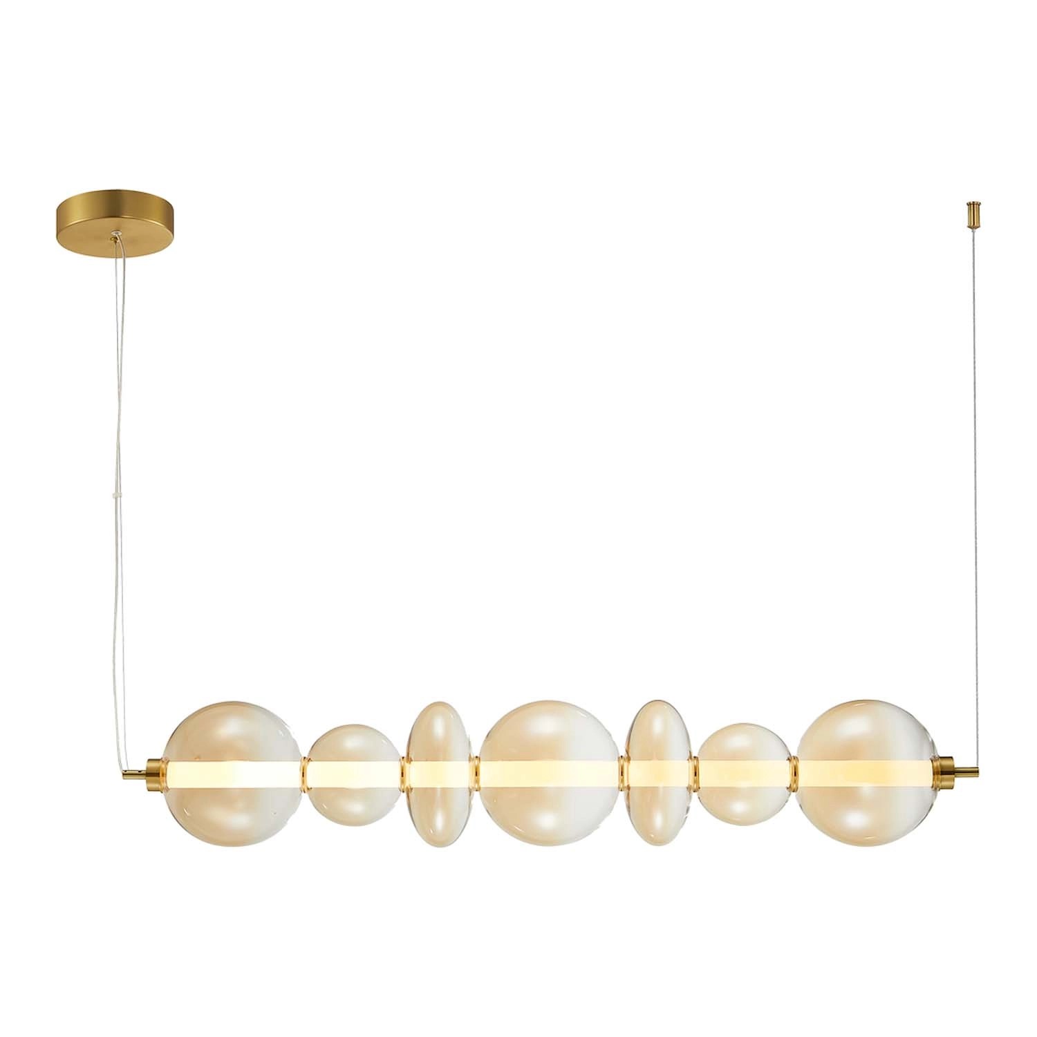 MiLAGRO Lampa wisząca LED Daphne 40W 3000K 5094lm bursztynowa