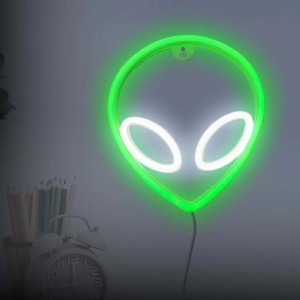 Goldlux Neon LED ALIEN USB-A 8W zasilany bateriami 3xAA