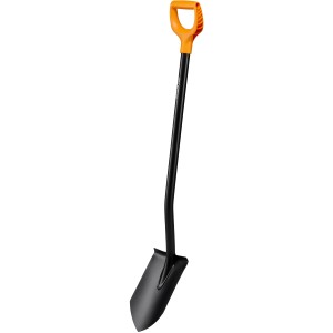 Szpadel ogrodowy ostry Fiskars Solid, 117 cm, z uchwytem D. Idealny do prac w ogrodzie.